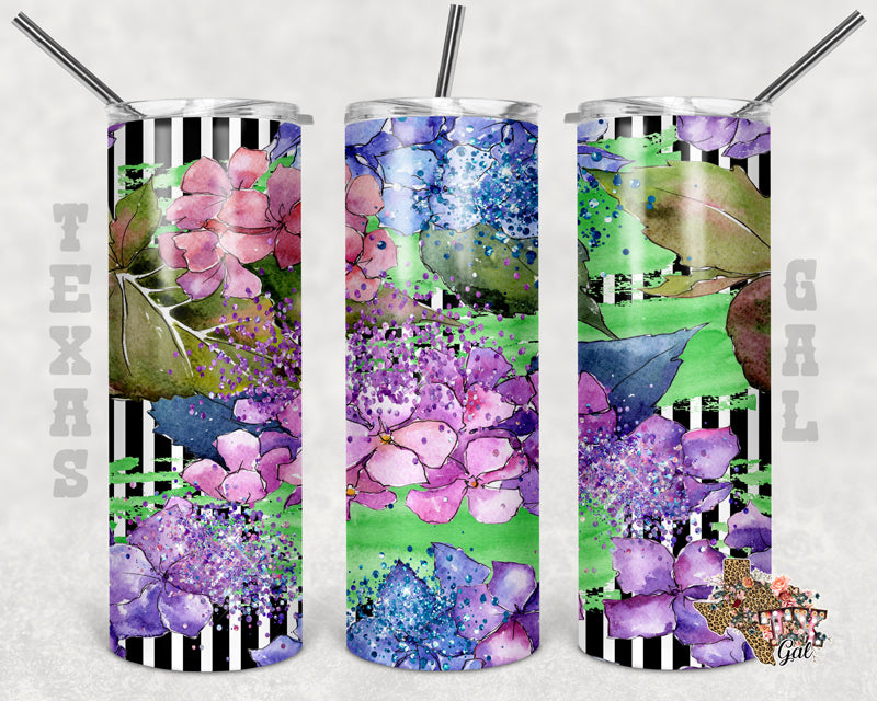 Hydrangeas with Faux Glitter