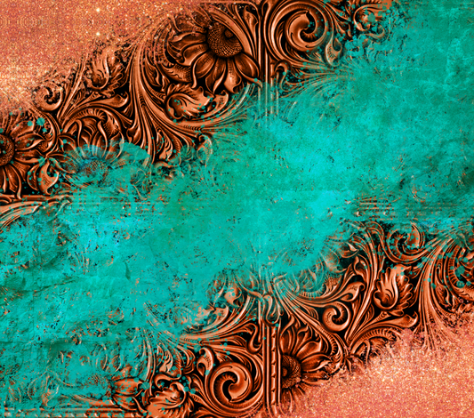 Tooled Leather and Turquois