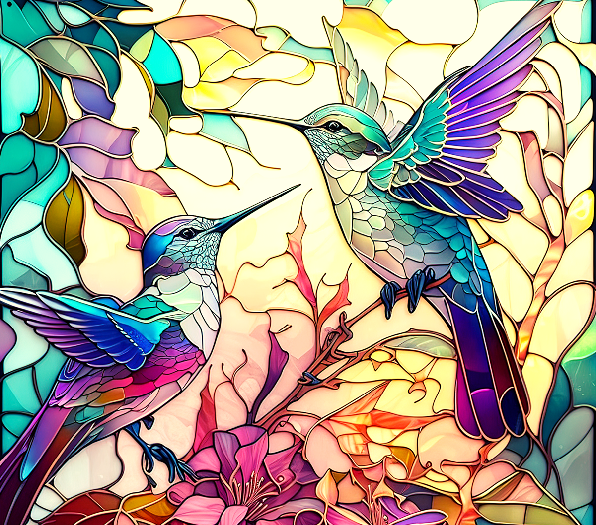 Pastel Hummingbird